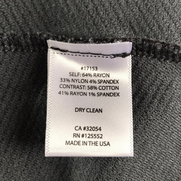 Dolan Mauve Gray and Black sleeveless Rayon T Shirt Dress X- LARGE - Picture 5 of 9